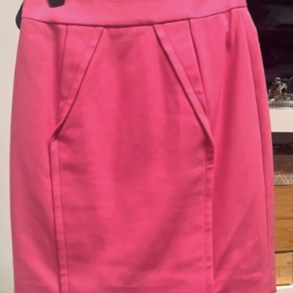 Antonio Melani Bubble Gum Pink Girly Pencil Skirt Size 8 - Picture 3 of 9
